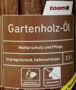Gartenholz-Öl 2,5 L Natur Dunkel